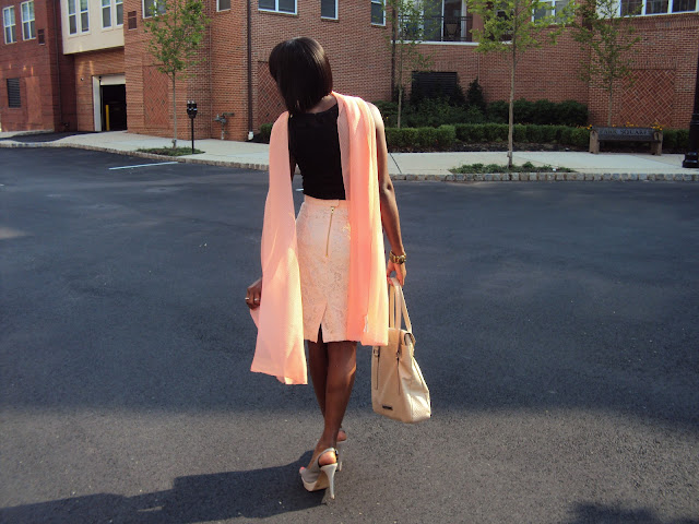 Outfit Post:Laced up w/ Peach Scarf & Rustic Jewelries