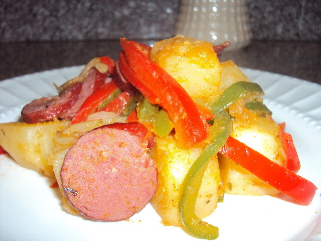 S.O.P.P (Sausage.Onions.Potatoes.Peppers) w/ Recipe