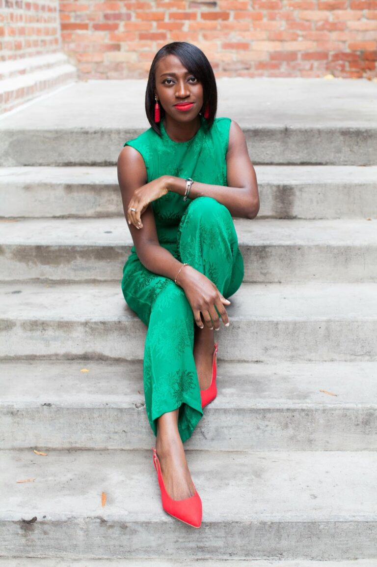 High Neck Green Jumpsuit