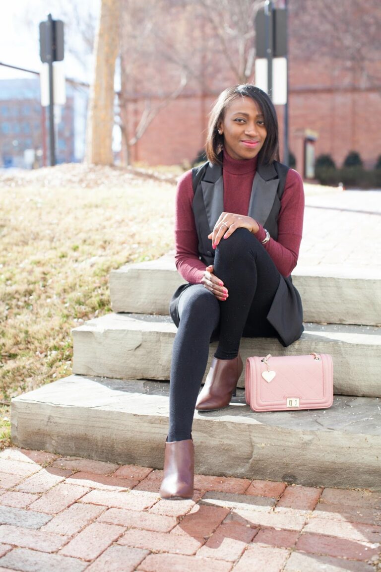 Layered Up :: Tux Dress & Turtleneck